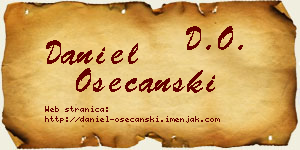 Daniel Osećanski vizit kartica
